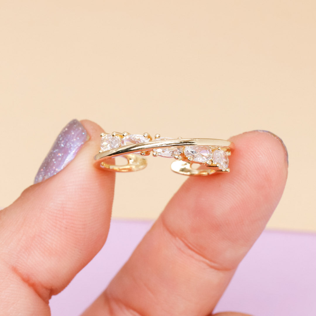 Anillo Cruzado Glam - Image 6