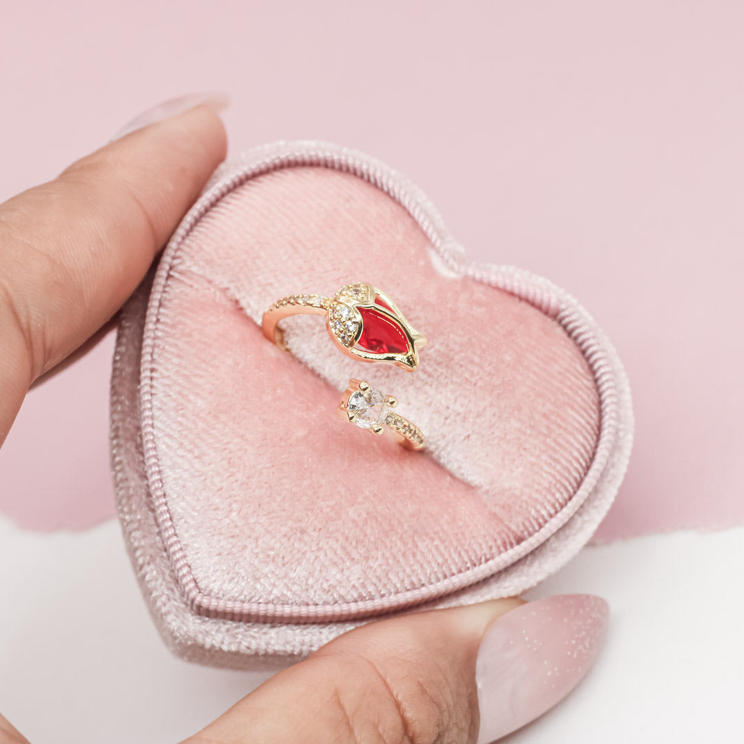 Anillo Ajustable Tulipán con Zirconias - Image 12