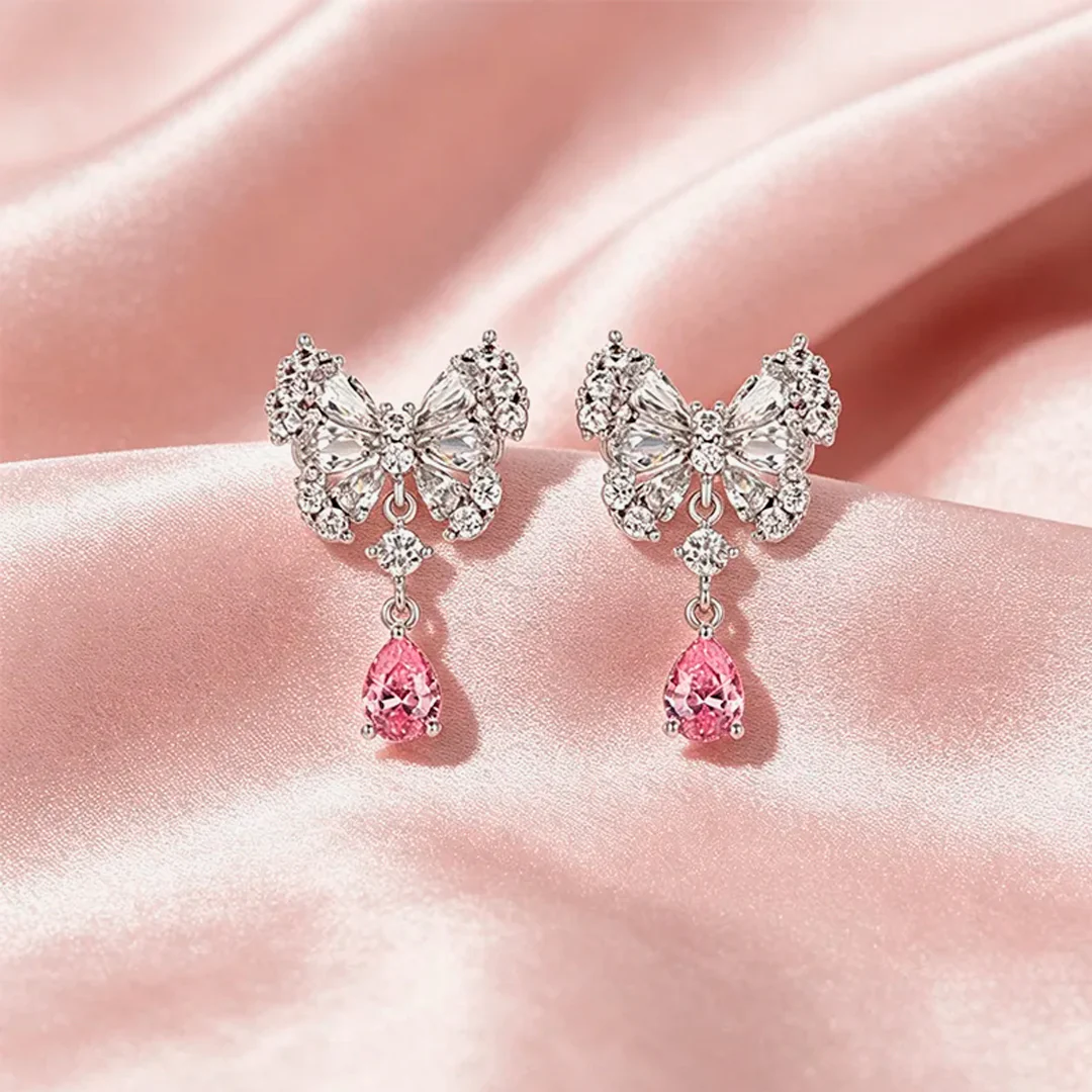 Aretes Pink Crystal
