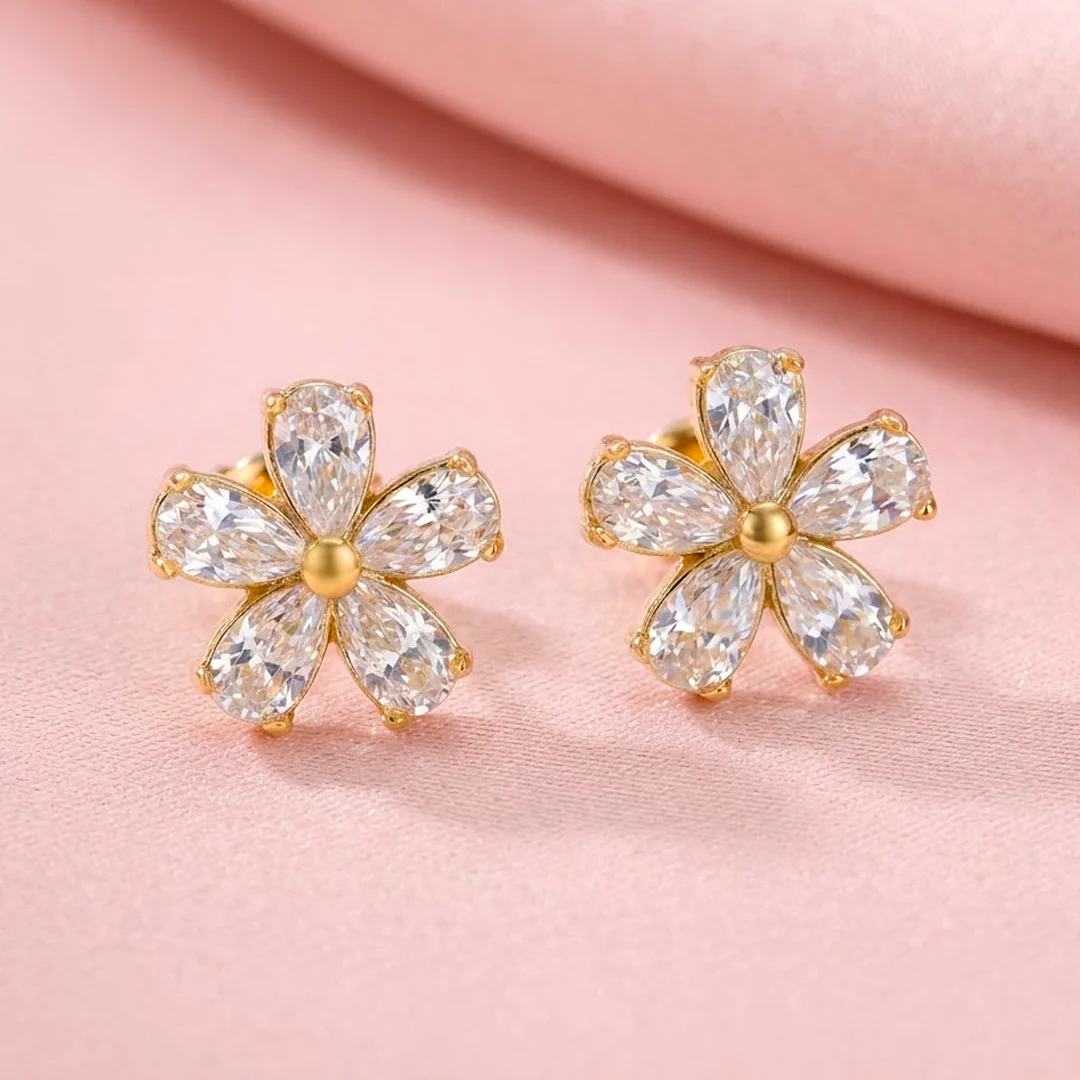 Aretes Fiora Gold