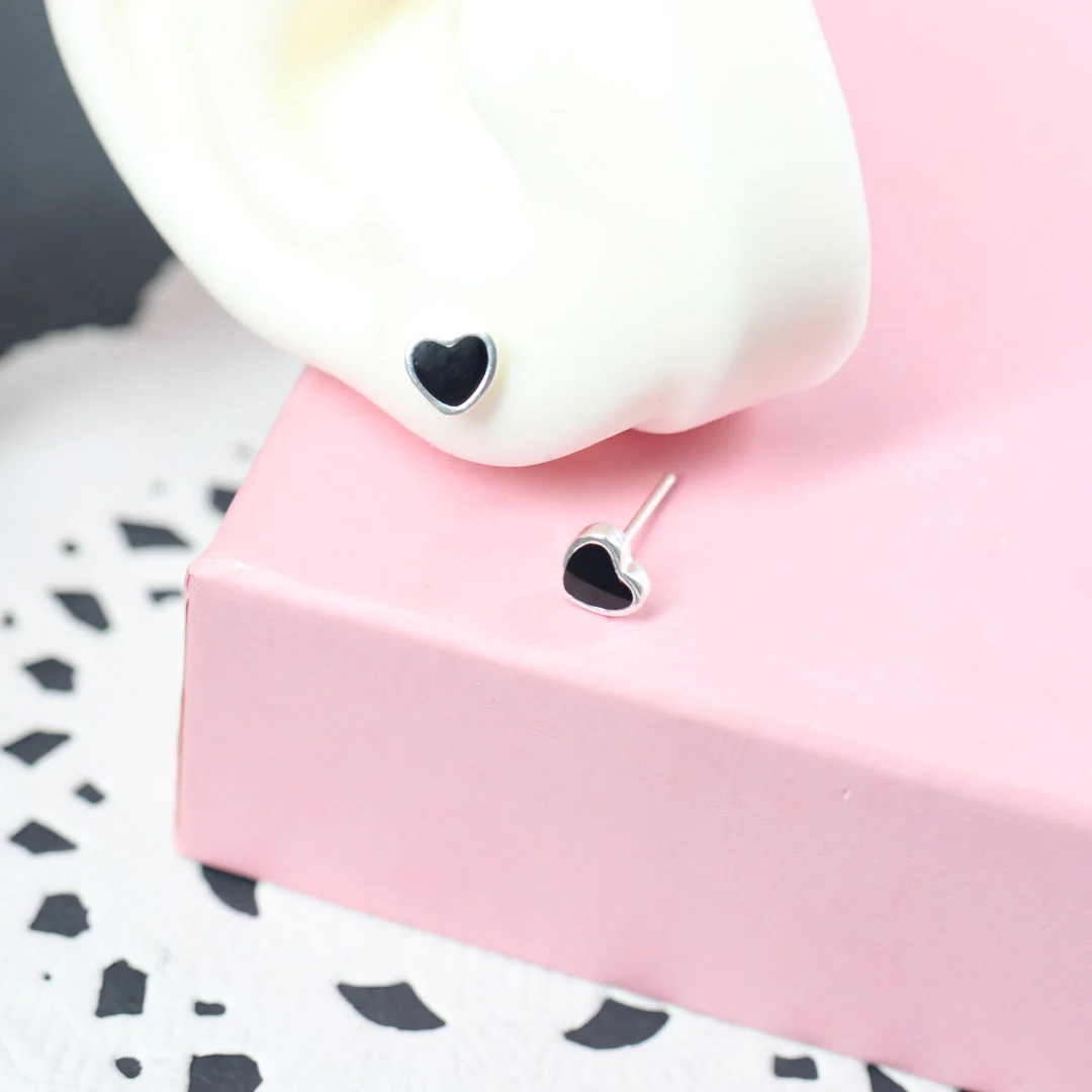 Aretes Black Heart - Image 4
