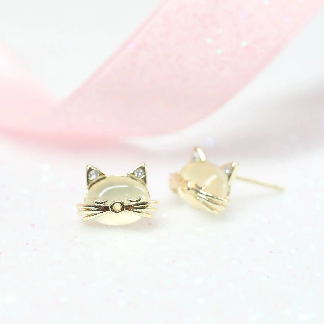 Aretes Gatito con Ópalo - Image 5