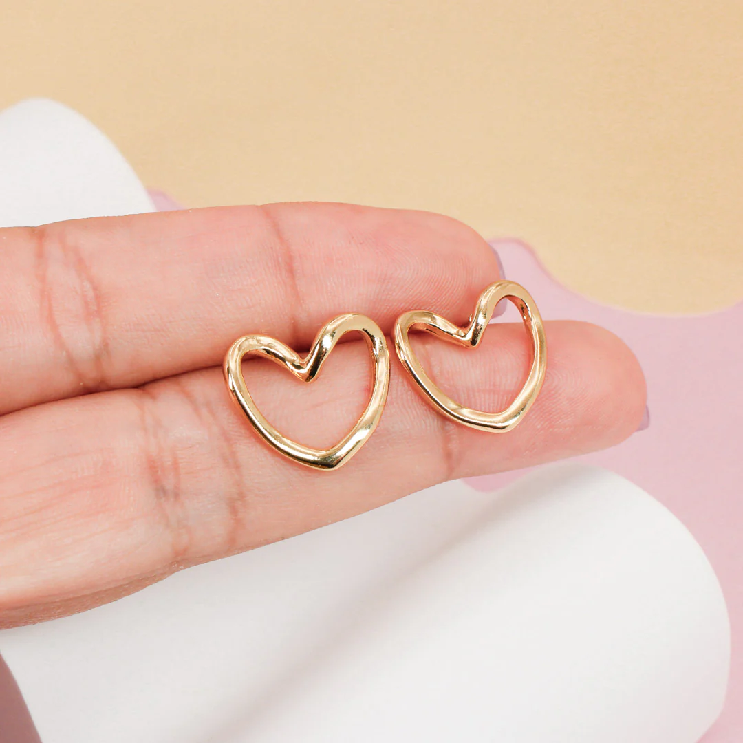 Aretes Gold Heart - Image 4