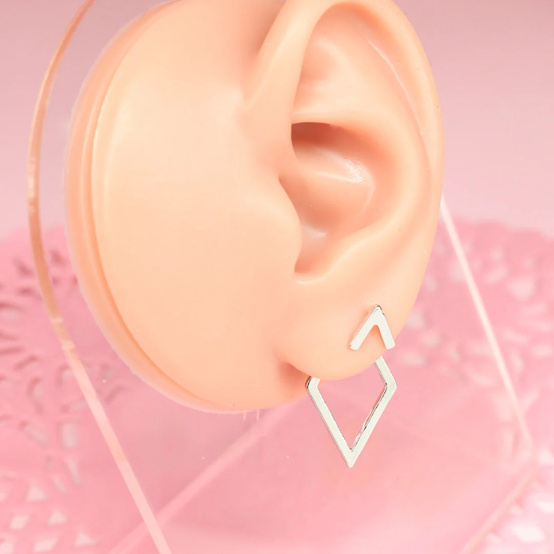Aretes Rombo Minimal - Image 5