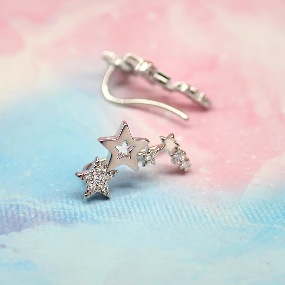 Aretes Trepadores Estrellitas - Image 4