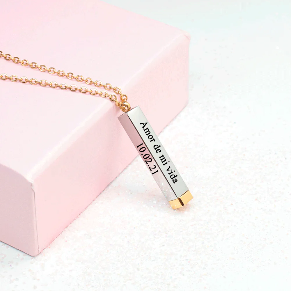 Collar Barra Mensaje Oculto Personalizado - Image 9