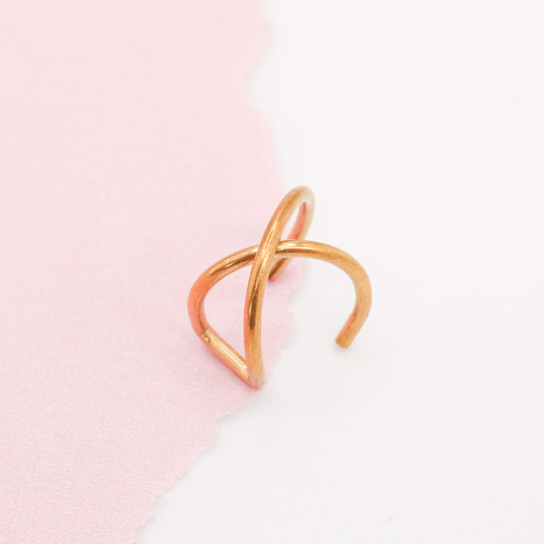 Earcuff Cruzado Dorado - Image 6