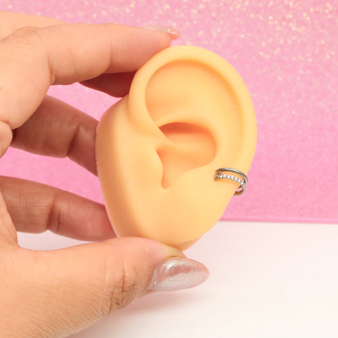 Piercing Aro Glam Zirconias Titanio - Image 8